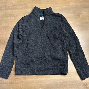 Boys Old Navy Charcoal Gray 1/4 zip Size M (8)